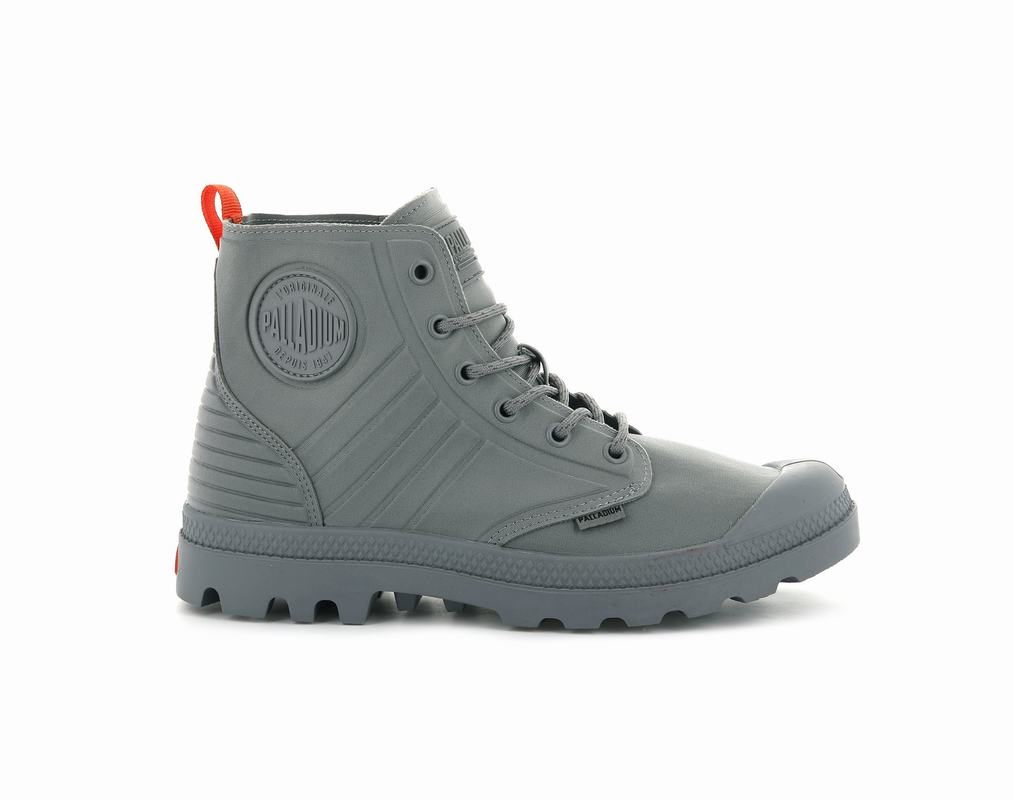 Palladium Pampa Amphibian Mens Boots Grey Australia [YWCTIM-674]